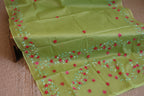 Handloom Saree from Bengal with hand-Embroidered Pure Cotton Saree
