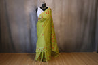 Handloom Saree from Bengal with hand-Embroidered Pure Cotton Saree
