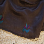 Silk Linen Jamdani Saree – West Bengal Handloom