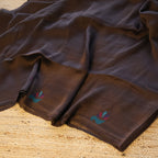 Silk Linen Jamdani Saree – West Bengal Handloom