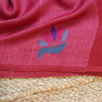 Silk Linen Jamdani Saree – West Bengal Handloom