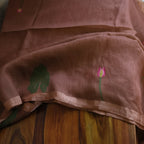 Silk Linen Jamdani Saree – West Bengal Handloom