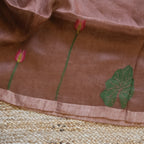Silk Linen Jamdani Saree – West Bengal Handloom