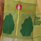 Silk Linen Jamdani Saree – West Bengal Handloom