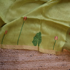 Silk Linen Jamdani Saree – West Bengal Handloom