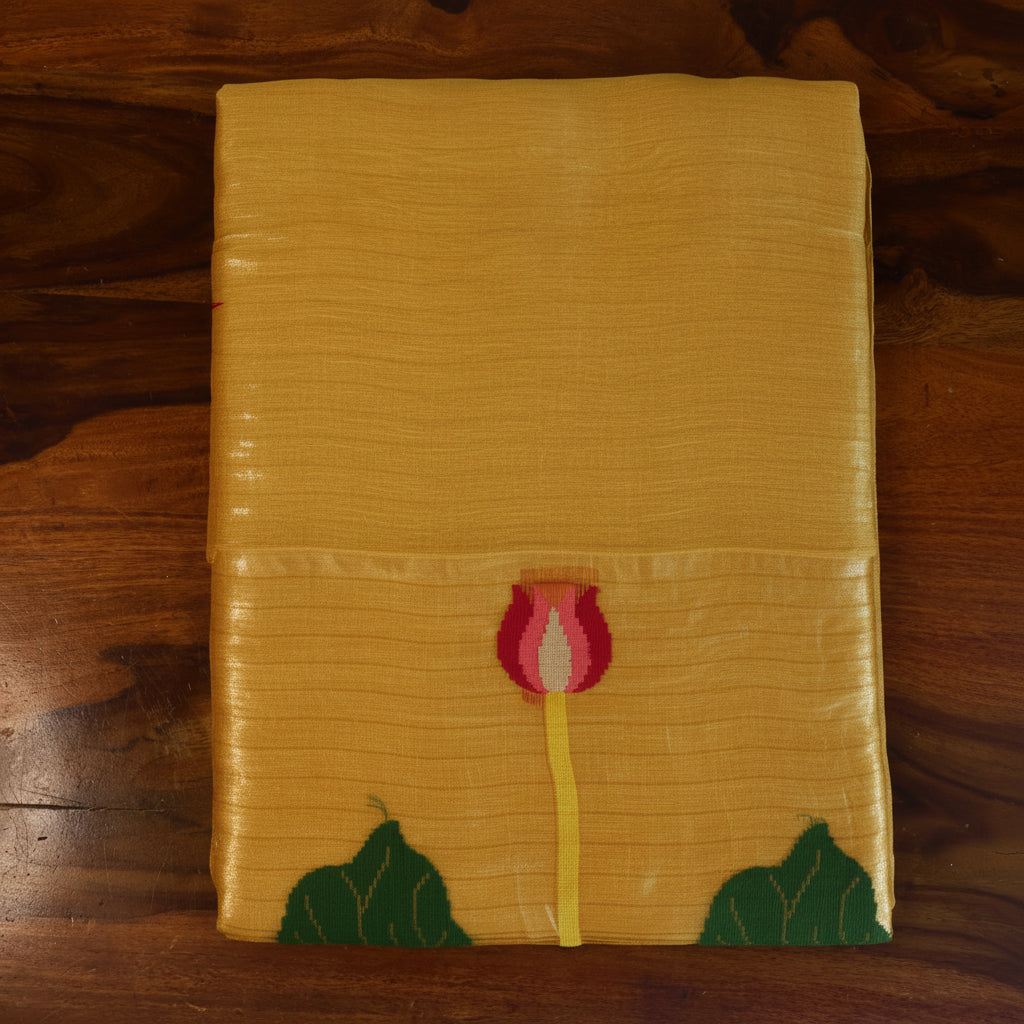 Silk Linen Jamdani Saree – West Bengal Handloom