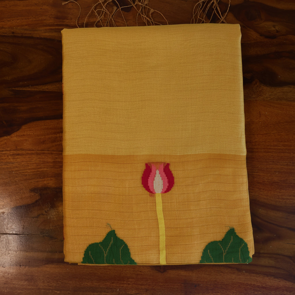 Silk Linen Jamdani Saree – West Bengal Handloom