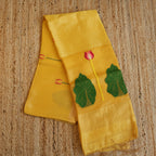 Silk Linen Jamdani Saree – West Bengal Handloom