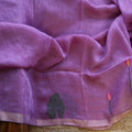 Silk Linen Jamdani Saree – West Bengal Handloom
