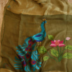Silk Linen Jamdani Saree – West Bengal Handloom