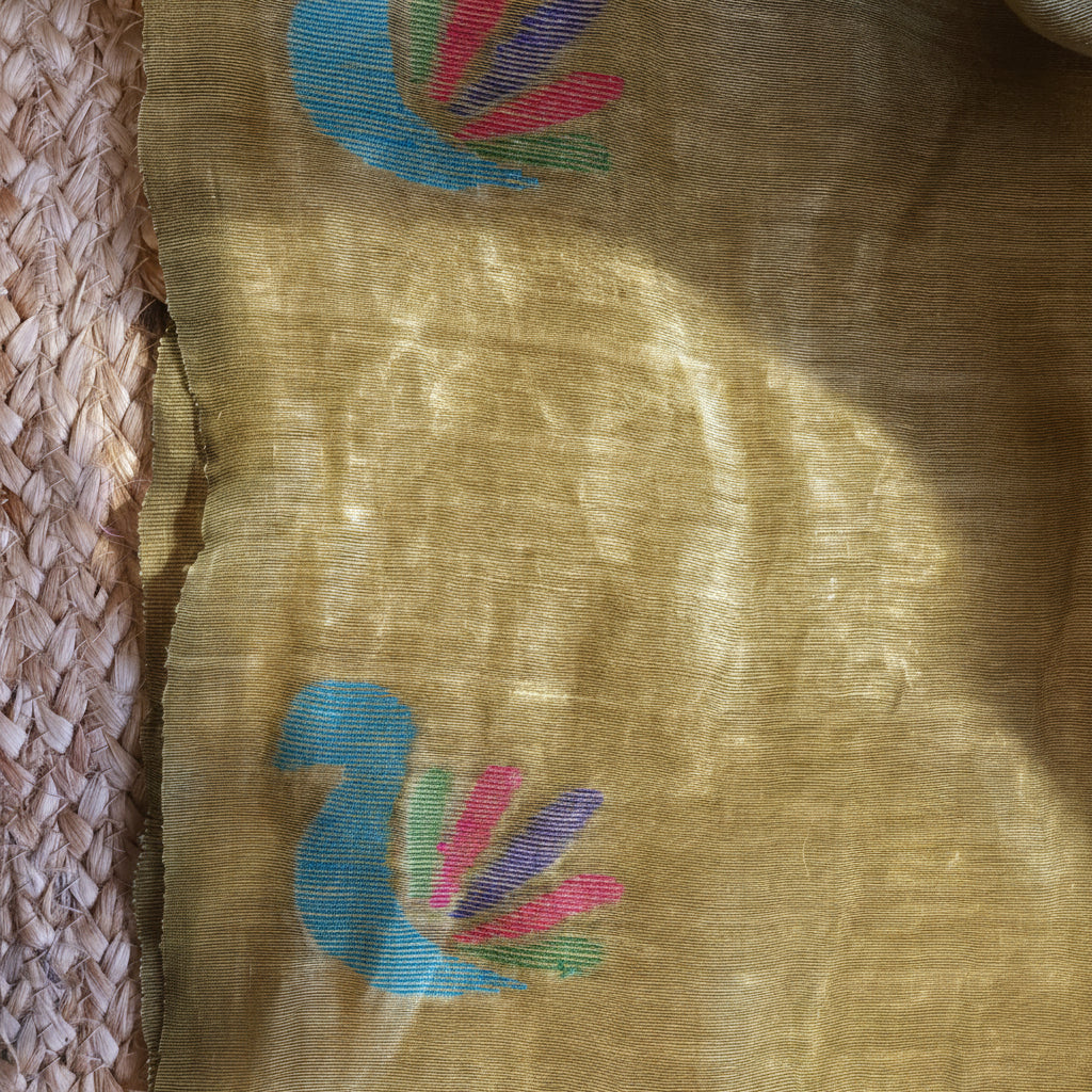 Silk Linen Jamdani Saree – West Bengal Handloom