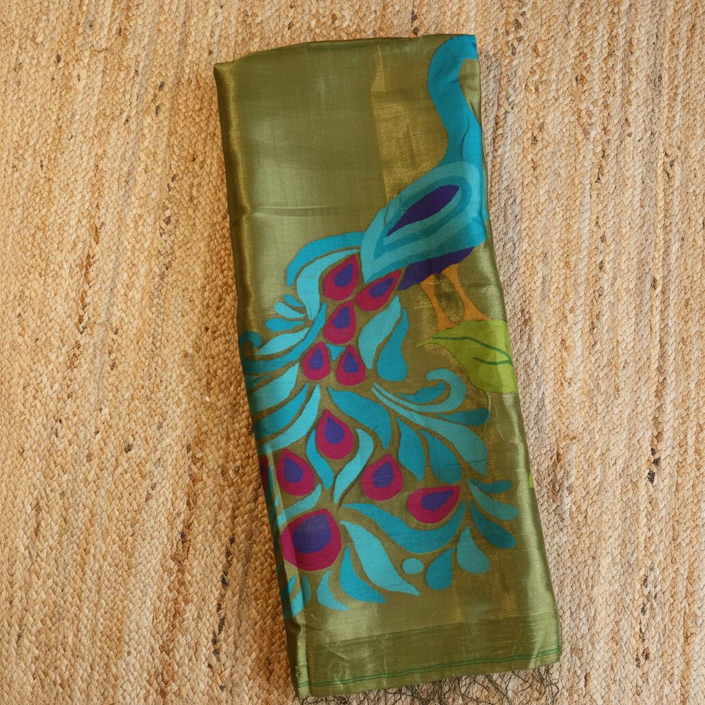 Silk Linen Jamdani Saree – West Bengal Handloom