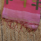 Silk Linen Jamdani Saree – West Bengal Handloom