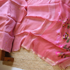Silk Linen Jamdani Saree – West Bengal Handloom