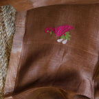 Silk Linen Jamdani Saree – West Bengal Handloom