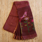 Silk Linen Jamdani Saree – West Bengal Handloom
