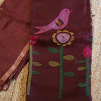 Silk Linen Jamdani Saree – West Bengal Handloom