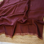 Silk Linen Jamdani Saree – West Bengal Handloom