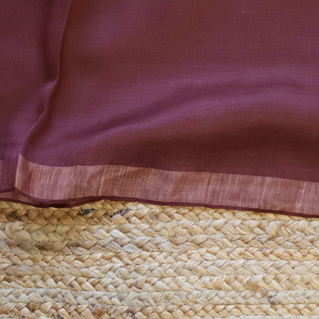 Silk Linen Jamdani Saree – West Bengal Handloom