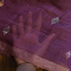 Silk Linen Jamdani Saree – West Bengal Handloom