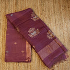 Silk Linen Jamdani Saree – West Bengal Handloom