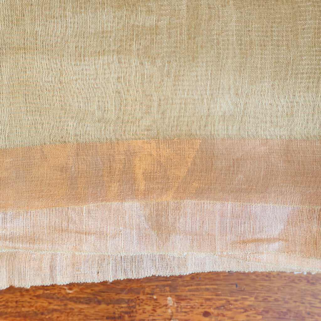 Silk Linen Jamdani Saree – West Bengal Handloom