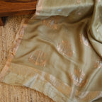 Silk Linen Jamdani Saree – West Bengal Handloom
