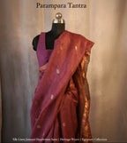 Silk Linen Jamdani Saree – West Bengal Handloom