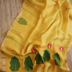Silk Linen Jamdani Saree – West Bengal Handloom
