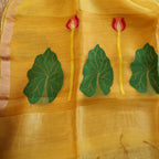 Silk Linen Jamdani Saree – West Bengal Handloom