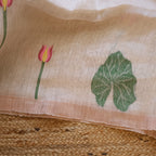 Silk Linen Jamdani Saree – West Bengal Handloom