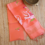 Silk Linen Jamdani Saree – West Bengal Handloom