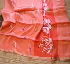 Silk Linen Jamdani Saree – West Bengal Handloom