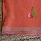Silk Linen Jamdani Saree – West Bengal Handloom