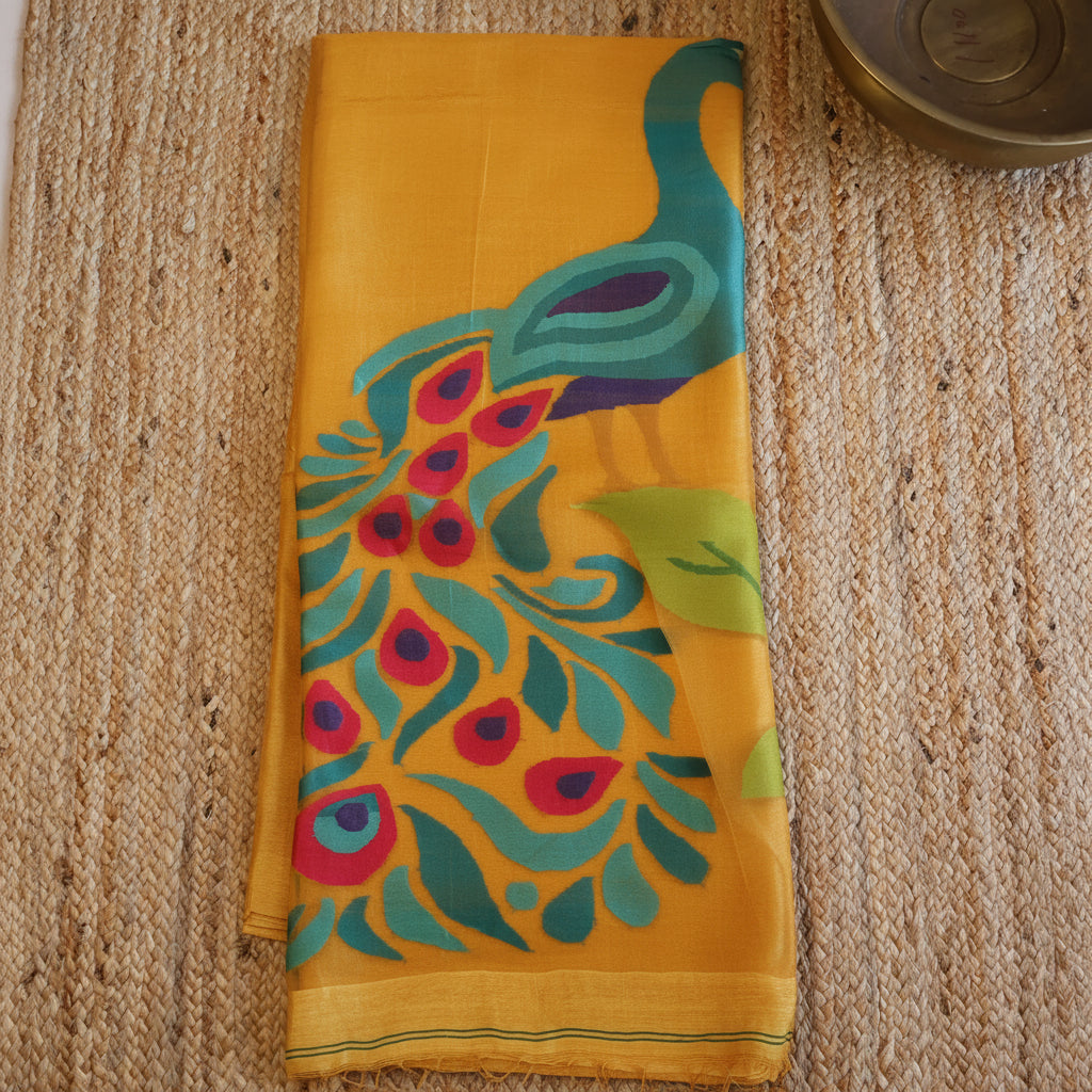 Silk Linen Jamdani Saree – West Bengal Handloom