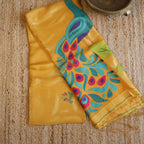 Silk Linen Jamdani Saree – West Bengal Handloom