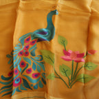Silk Linen Jamdani Saree – West Bengal Handloom