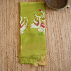 Silk Linen Jamdani Saree – West Bengal Handloom