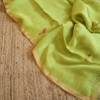 Silk Linen Jamdani Saree – West Bengal Handloom