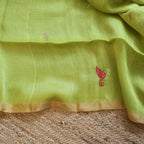 Silk Linen Jamdani Saree – West Bengal Handloom