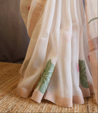 Silk Linen Jamdani Saree – West Bengal Handloom