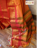 Narayanapet Cotton Handloom Sarees with blouse. Light weight easy to drape. Comfortable all day.