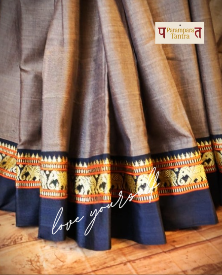 Swādhiṣṭhāna Subravastrā Collection: 100% Cotton Saree with blouse, handwoven on traditional looms