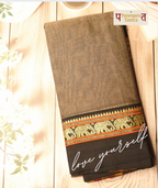 Swādhiṣṭhāna Subravastrā Collection: 100% Cotton Saree with blouse, handwoven on traditional looms