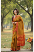 Narayanapet Cotton Handloom Sarees with blouse. Light weight easy to drape. Comfortable all day.
