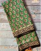 Mulmul pure cotton Sarees block print with blouse. Lightweight, easy to drape . Comfortable all day .