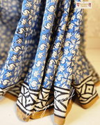 Mulmul pure cotton sarees block print with blouse. Lightweight, easy to drape . Comfortable all day .