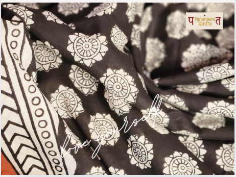 Mulmul pure cotton Sarees block print with blouse. Lightweight, easy to drape . Comfortable all day .