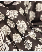 Mulmul pure cotton Sarees block print with blouse. Lightweight, easy to drape . Comfortable all day .