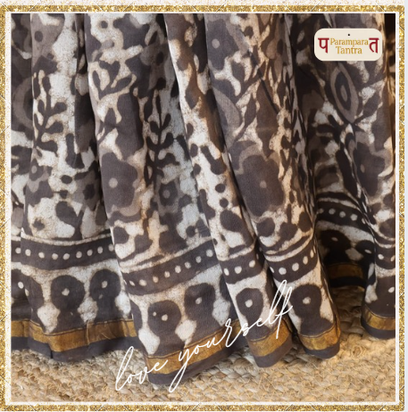 Chanderi Handloom Cotton Silk Saree with blouse – 20% Cotton 80% Silk. Light weight easy to drape. Comfortable all day .